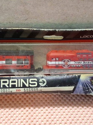 Pacific Train Power Trains Fire Rescue set like new
