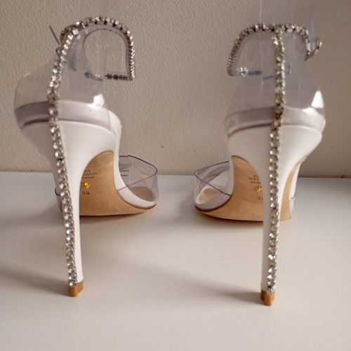 Stuart Weitzman luxury leather sandals like new, size 39, white