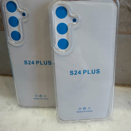 S24 Plus phone cases new, set of 2 transparent pieces
