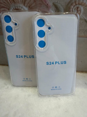 S24 Plus phone cases new, set of 2 transparent pieces