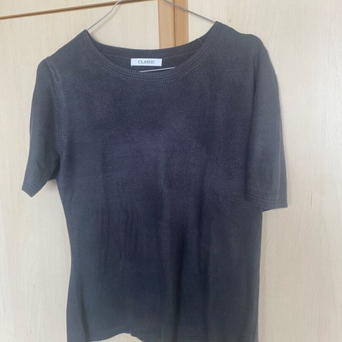 Marks & Spencer blouse used, soft, short-sleeved, blue, size S