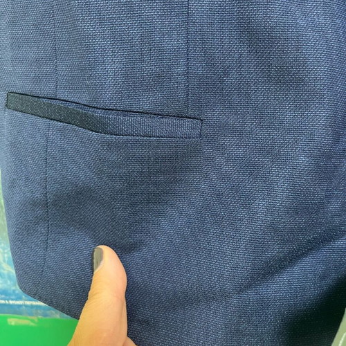 Boss vest blue new 100% virgin wool XL