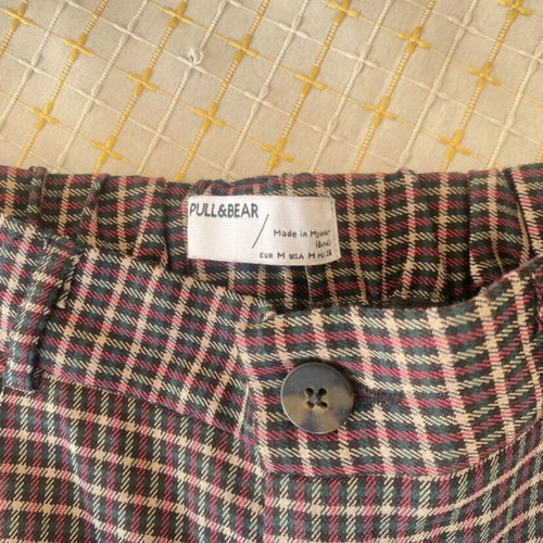 Pull&Bear checked trousers size M like new