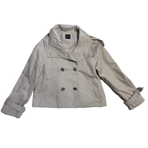 Bershka Viral Short Trench Coat Medium New Beige