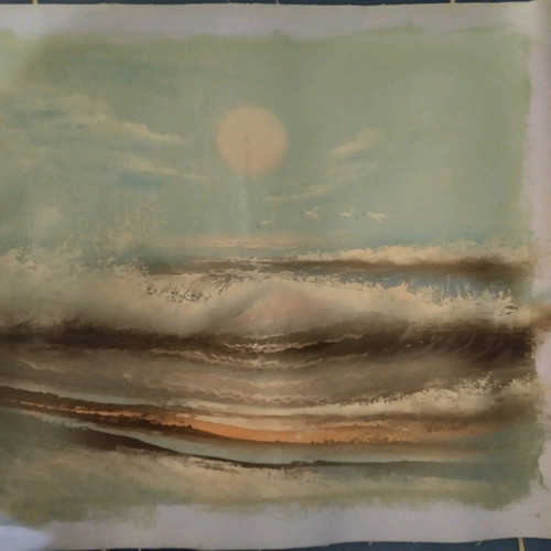 Oil painting on canvas Sea like new 30x40