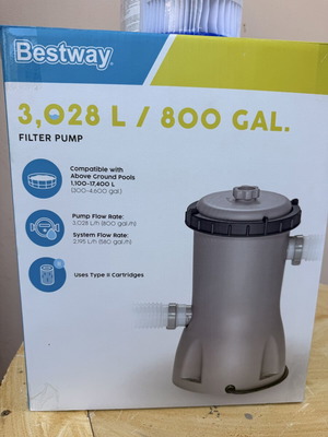 Bestway Flowclear 3028 L/h Pool Water Pump like new