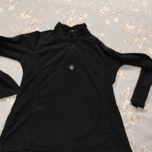 Crane fleece blouse size M used, black