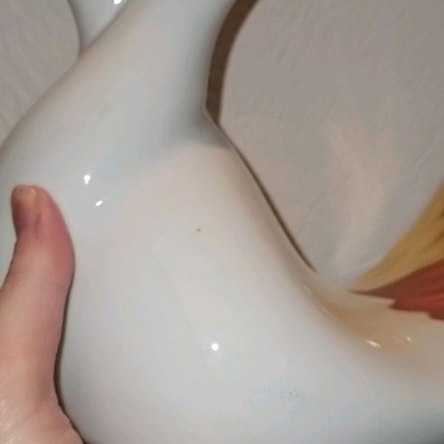 Ceramic duck used, decorative item