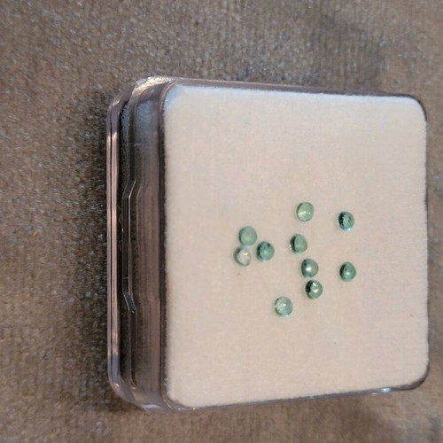Natural emeralds new, pack of 10 pieces from Colombia