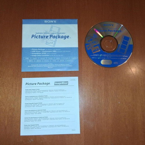 Sony Picture Package software like new for Windows and Mac OS