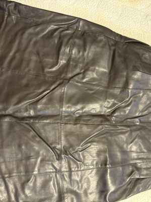 Massimo Dutti leather skirt new, brown, size M