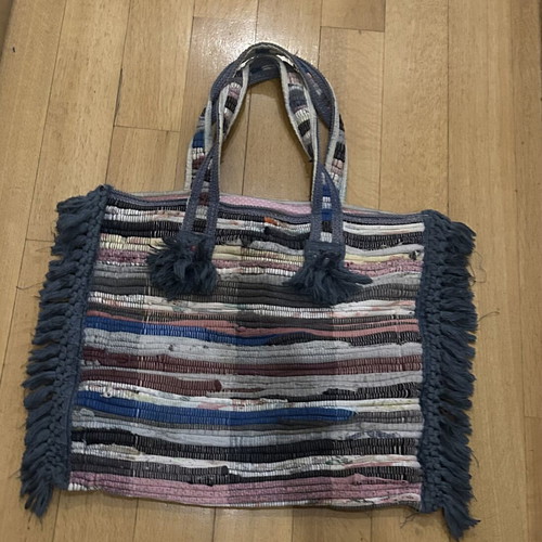 Electra’s Workshop large blue kourelou bag