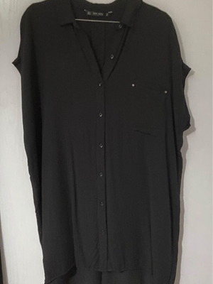 Zara black shirt dress like new, size S/M