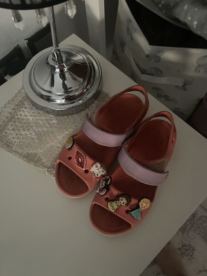 Crocs πέδιλα C13 σαν καινούργια, πορτοκαλί και ροζ
