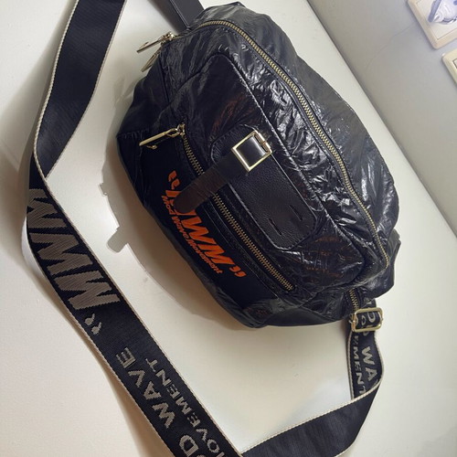 MWM crossbody bag like new, black and orange