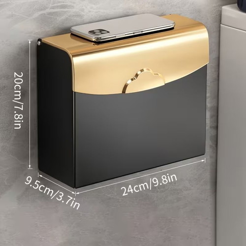 Toilet Paper Holder Scandinavian Luxury with Gold Details