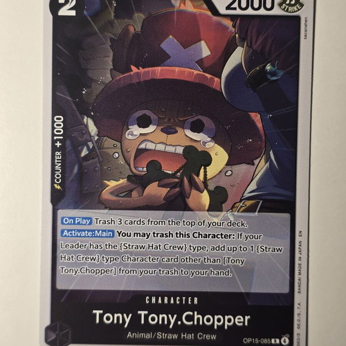 Tony Tony Chopper One Piece Card Game OP15-085 rare, like new