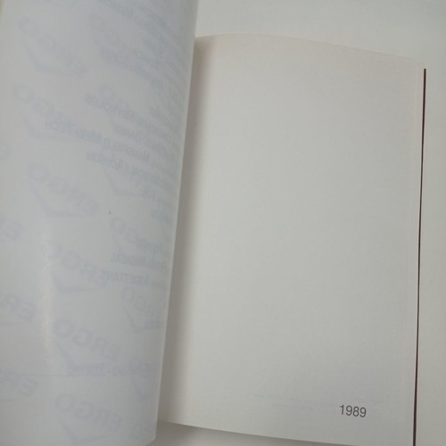 Agenda diary 1989 ERGO used, blank