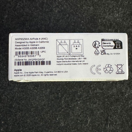 Apple AirPods 4 ANC wireless earbuds with USB-C charging case