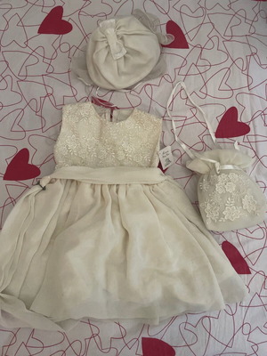 Baptism set for girl new