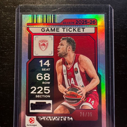 Panini Contenders Euroleague 2025-26 Sasha Vezenkov card new