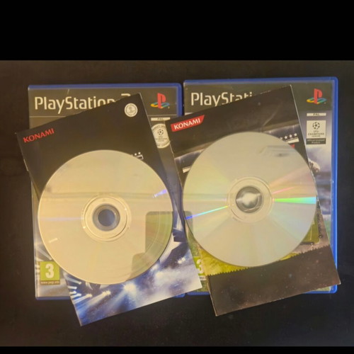 PES 2014 & PES 2011 PlayStation 2 games, Greek editions, complete in box