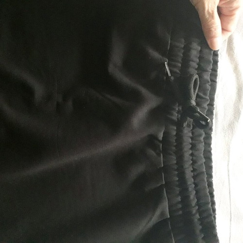 Black skirt below the knee new with back slit