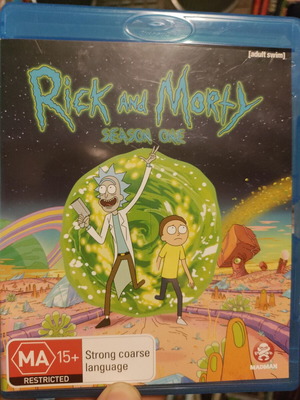 Rick and Morty Season One Blu-Ray like new, Australian import, English subtitles