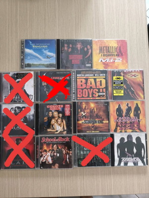 Soundtrack CD collection like new, 10 movie albums