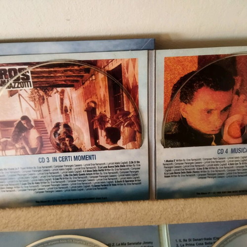 Pack of 8 CDs Ciao Italia and Eros Ramazzoti like new, unused