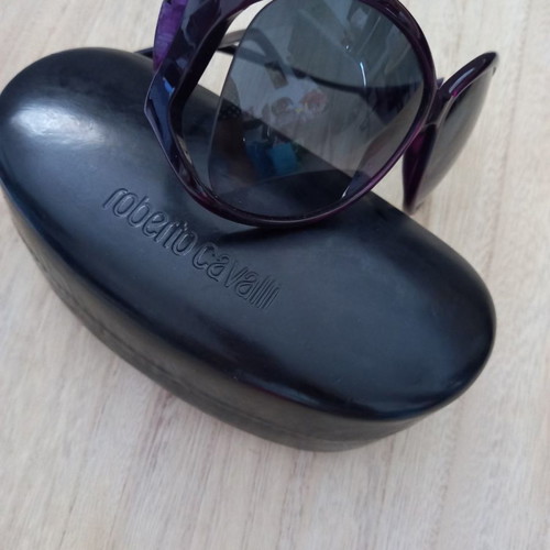 Roberto Cavalli women's sunglasses used, dark purple