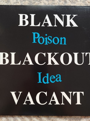 Poison Idea Blank Blackout Vacant LP used, unofficial version, punk