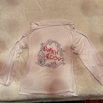 Denny Rose women's blouse used, white, size L with puff sleeves