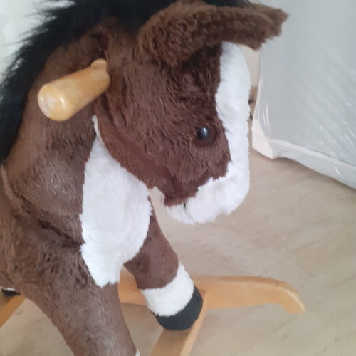Trudi Rocking Horse with Wooden Base like new, Italian made