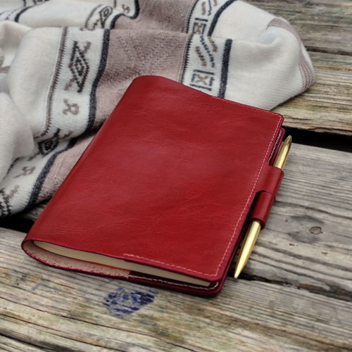 Handmade notebook new from traditional leather artisan Cabotin