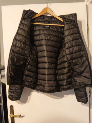 Puffer jacket black used, spring