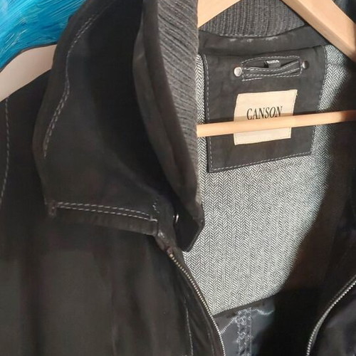 Castor jacket men's size 62/64 like new, black