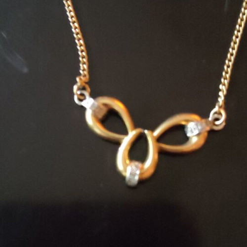 Gold pendant 18K new, 4.8g, length 41cm