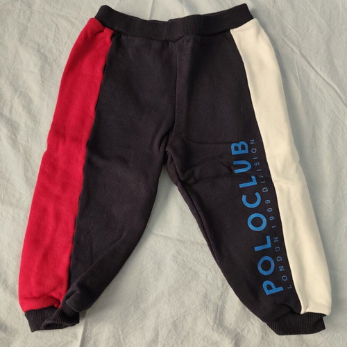 Polo Club London toddler tracksuit set 18M, black red white