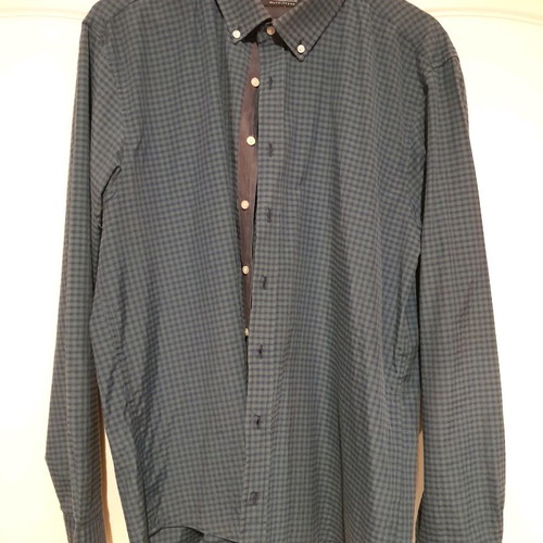 Double men's shirt used, green, XXL