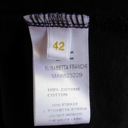 Elisabetta Franchi Gold blouse new, black and gold cotton