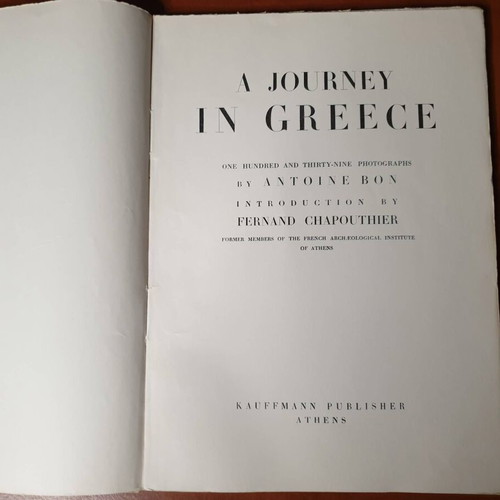 A Journey In Greece by Antoine Bon used, English edition