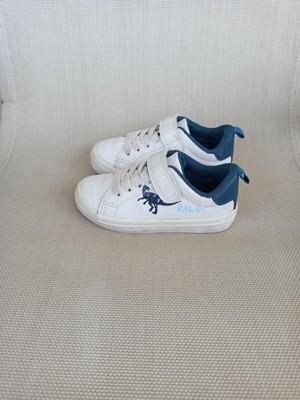 Sneakers for boy dinosaur like new, size 24, white H&M