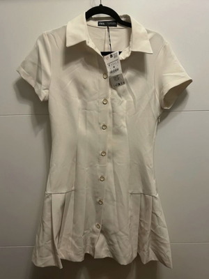 Zara Woman κρεμ tailored mini dress μέγεθος M καινούργιο