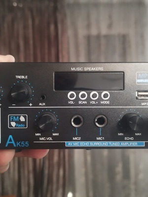 Mini Bluetooth amplifier AK55 like new with multiple inputs