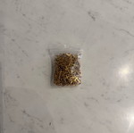 Thin gold metal cross new