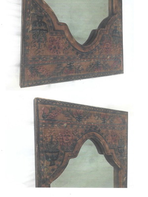 Καθρέφτης ξύλινος ανάγλυφος μεταχειρισμένος