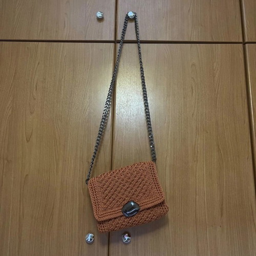 Knitted crossbody bag new, orange