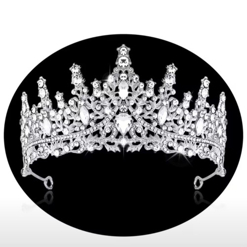 Wedding Tiara with Crystal Rhinestones Unused