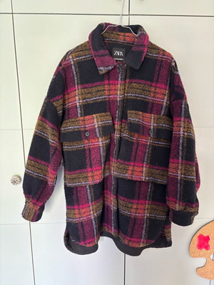 Zara checkered jacket like new, multicolor, XL